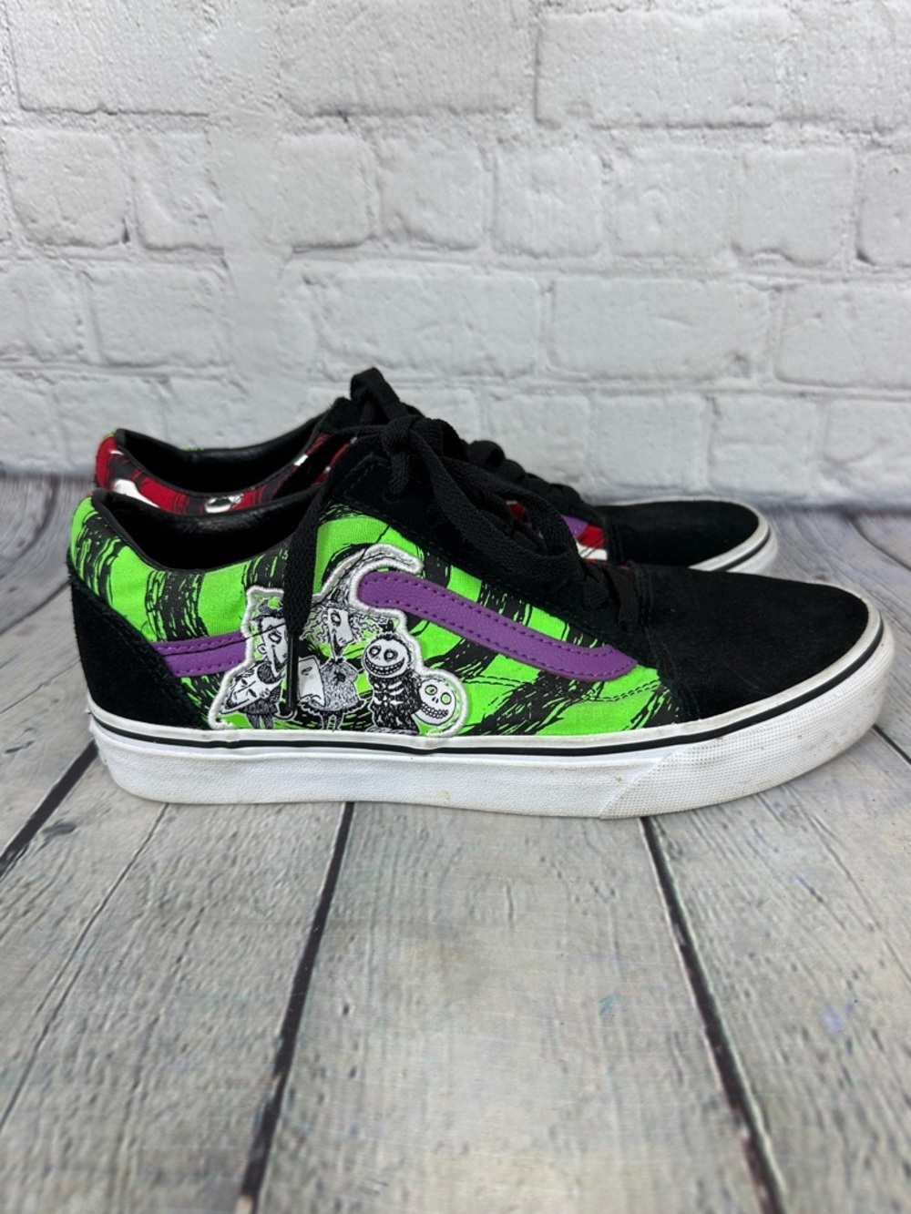 VANS Old Skool THE NIGHTMARE BEFORE CHRISTMAS Lock Shock and Barrel Womens 7.5